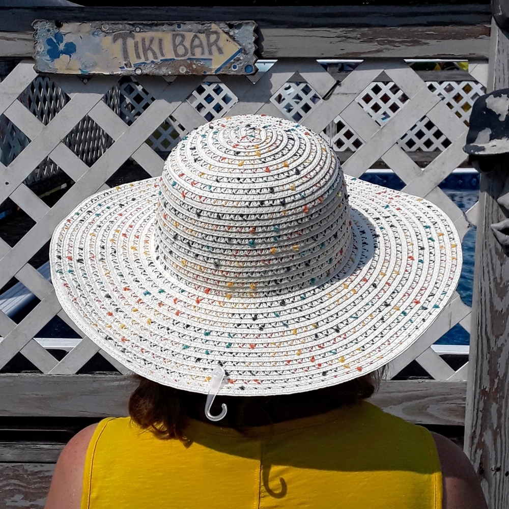 Loft Multicolor Floppy Straw Hat - Picture 1 of 7